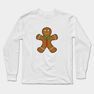 Happy Gingerbread Man Long Sleeve T-Shirt